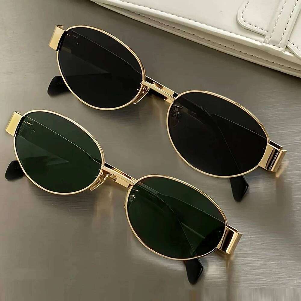 New Oval Sunglasses for Women Men Trendy Frame Sun Glasses Classic Shades Casual Eyewear Z260306