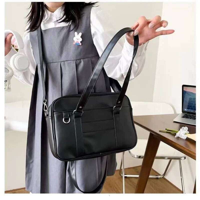 Fashionable and Minimalist Student Class Commuting Solid Color Shoulder University Style Uniform Bag, Crossbody Bag XJ260306