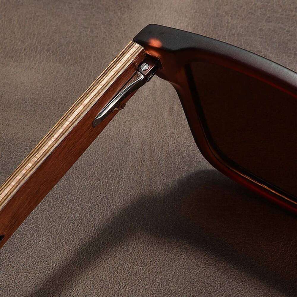 Retro Walnut Brand Ultra-Light Sunglasses For Men and Women Polarized ExquisiteFashion Z260306