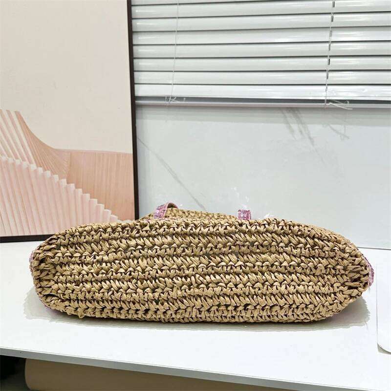 Casual Female Shoulder Handbags Totes Summer Straw Women Woven Seaside Beach Vacation Shopping Bags XJ260306
