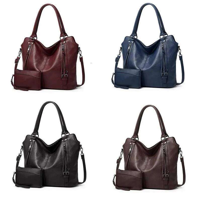 2pcs Women,Fashion Tote Large Capacity Handbag, Shoulder Bag Purse Set, Professional Business Work Briefcase For Off XJ260306