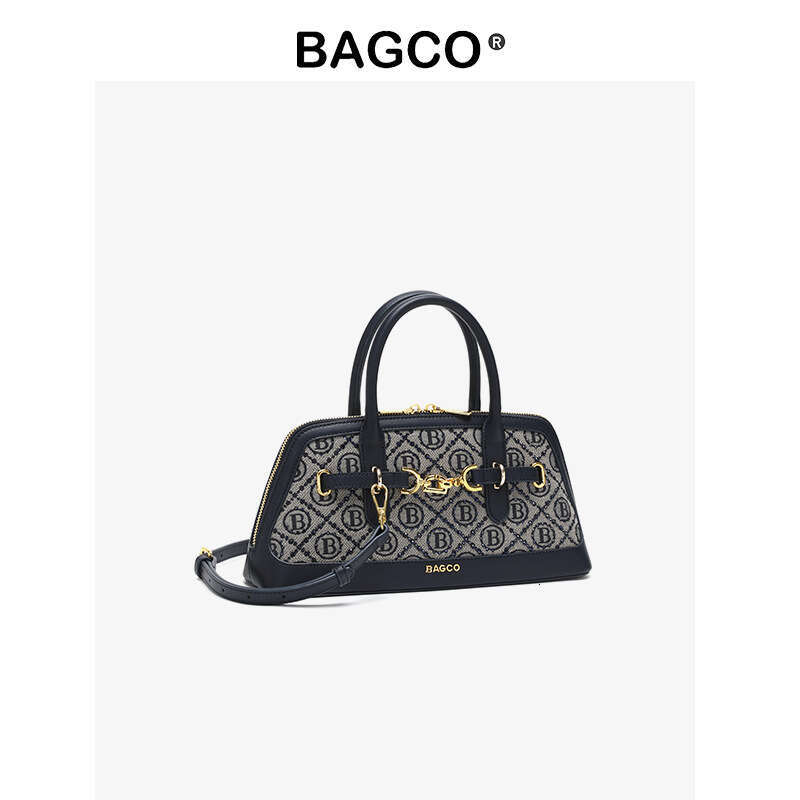 Luxury Monogram Boston Bag - Classic Top Handle Satchel with Removable Strap for Women SENYY