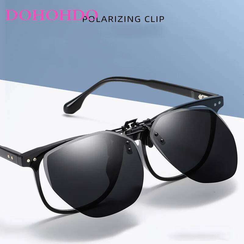 DOHOHDO New Men Women On Sunglasses Polarizing UV400 Protention Vintage Clip Polarized Glasses Night Vision Driving Goggles Z260306