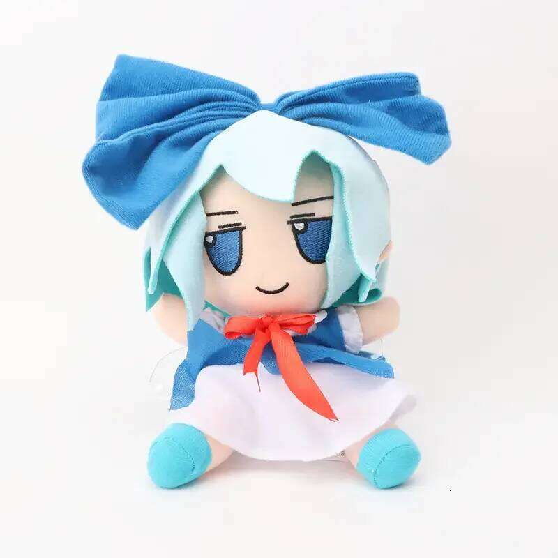 20cm Touhou Lovely Plush In Stock fumofumo TouHou Project CirnoICECRYSTAL Kawaii Gift Kid Birthday Xmas Gifts Home De R260908 - view 3
