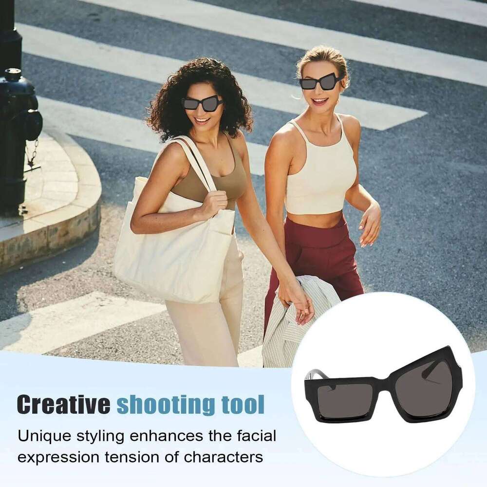New Eyebrow Raising Sunglasses Men Women Stylish Irregular Funny Sun Glasses Outdoor Street creativity Photography Eyewear Z260306