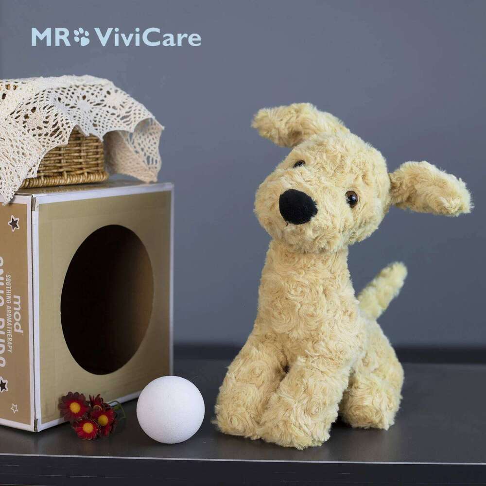 Adorable Fluffy Hair Highland Yellow Terrier Plushie Soft Puppy Plush Toy Stuffed Lifelike Animals Baby Appease Sleep Doll R260908 - view 4