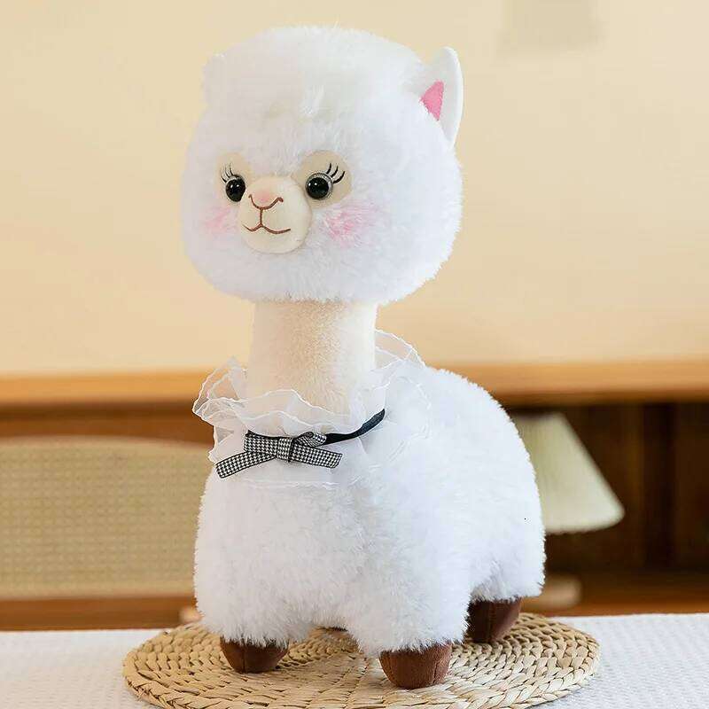 1pc 37cm/14.56in Cool carrot tail alpaca plush toy creative home ornament couple doll birthday gift R260908 - view 3