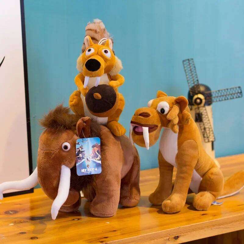 Ice Age Plush Toy Squirrel Mammoth Elephant Swordtooth Tiger Doll Soft Stuffed Animal Sleeping Pillow Gifts for Kids and Girls R260908 - view 5