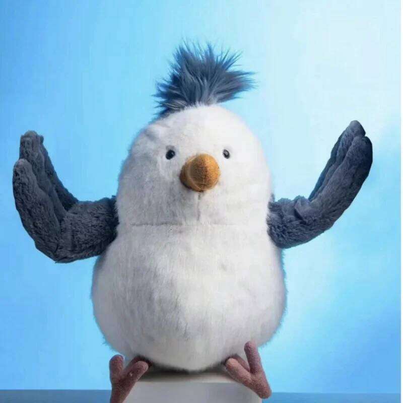 Cute Plushie Seagull High Quality Anime Sea Mew Bird Plush Toys Cartoon Animals Simulation Stuffed Doll Kawaii Pillow Kids Gift R260908 - view 5