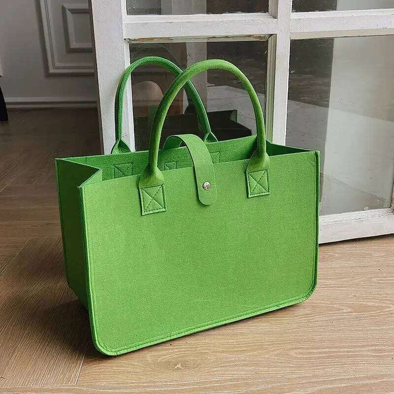 New Women's 2026 Handbag Large Capacity Open Fashion Felt Shopping Designer Tote Woven Bag Shop Online China XJ260306