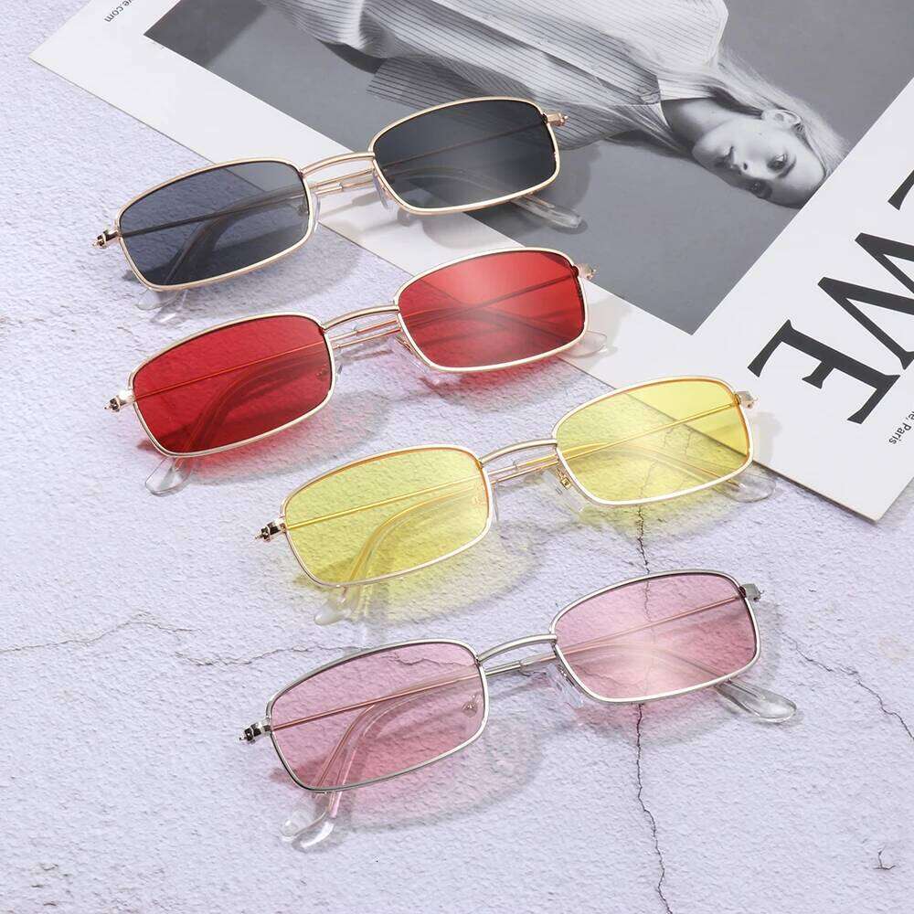 1PC Rectangular UV400 Protection Korea Small Oval Women Sunglasses Brand Shades Classic Candy Color Sun Glasses Eyewear Z260306
