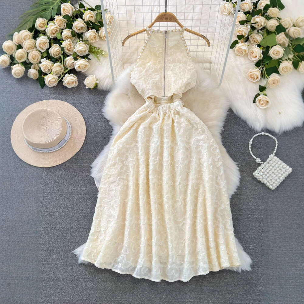 2026 Designer Fashionable High end Barrier free Luxury Off Shoulder Slim fit Large Fold Mid A13 length A-line Skirt