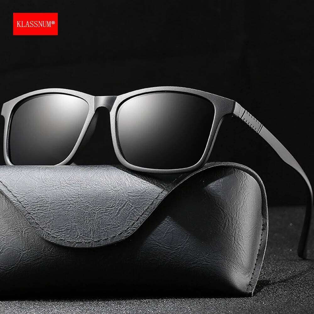 KLASSNUM Man TR Frame Polarized Sunglasses Yellow Driving Sun Glasses Fishing Sports UV400 Shades Classic Eyewear New Z260306