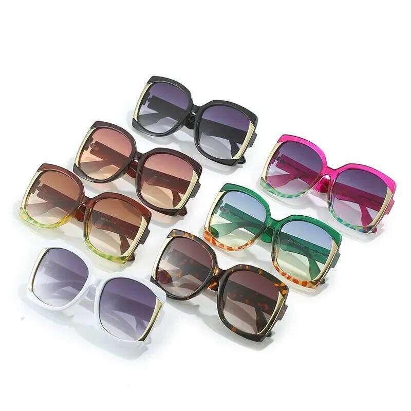 New Fashion Square Big Frame Personality Europe And The United States Show Light Luxury Ins Sunglasses Z260306