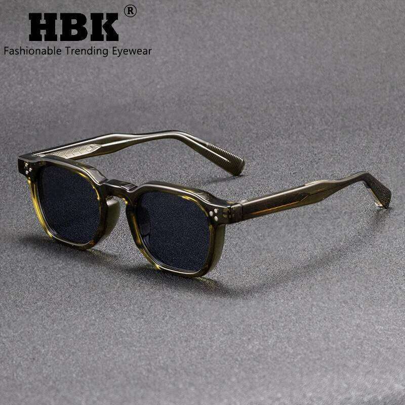 HBK New Square Retro Sunglasses Men Fashion Punk Sun Glasses Women Travel Driving Beach Eyewear Lunette De Soleil Femme UV400 Z260306