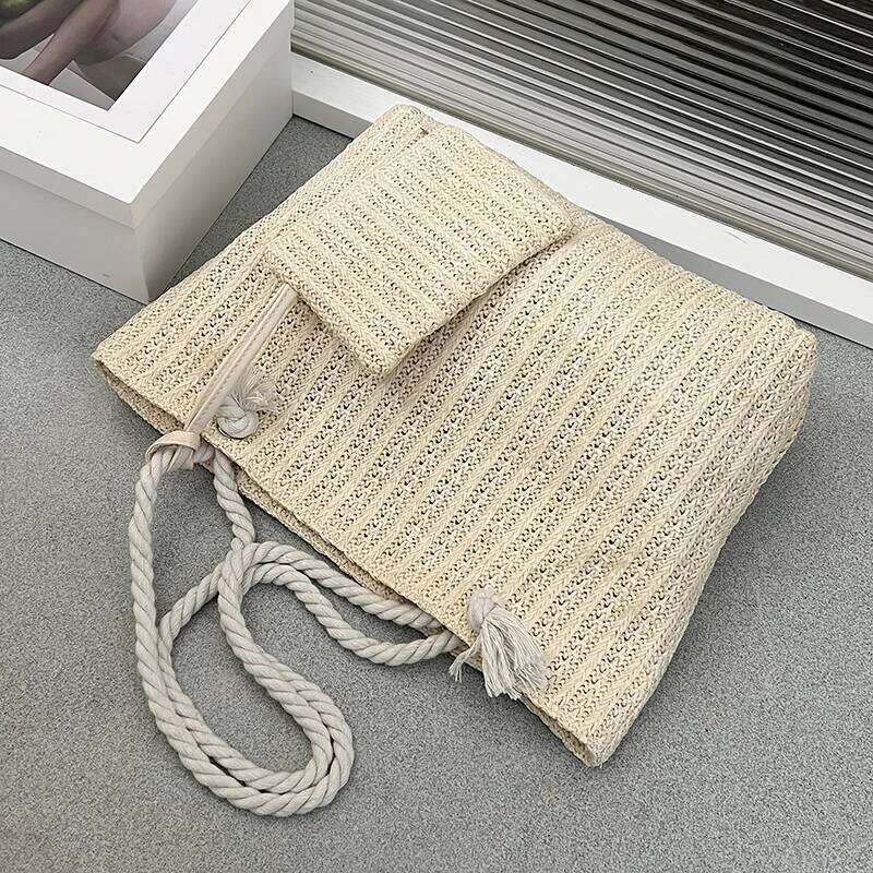 Designer Women Handbags Fashion Large Capacity Straw Tote Summer Beach Bag Casual Bali Big Purse XJ260306