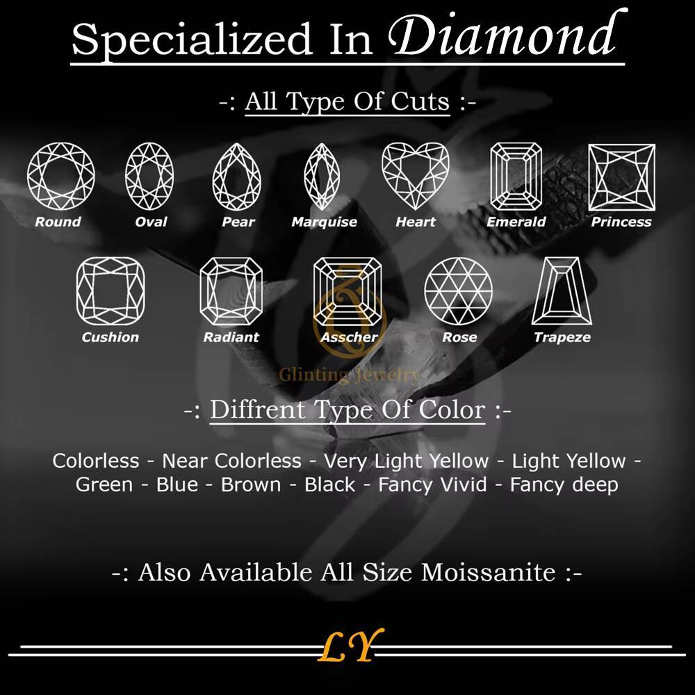 High Quality Custom Luxury Vintage IGI D VS1 Radiant Cut Lab Grown Diamond Rings Women Engagement Wedding Ring Set