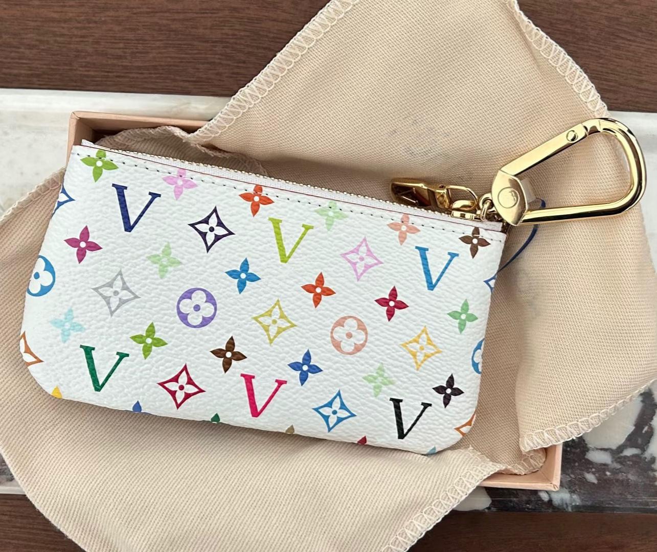 High quality mini coin purse leather Coin bag Key case wallet purse evening bags clutch handbag chain packages with box 10A