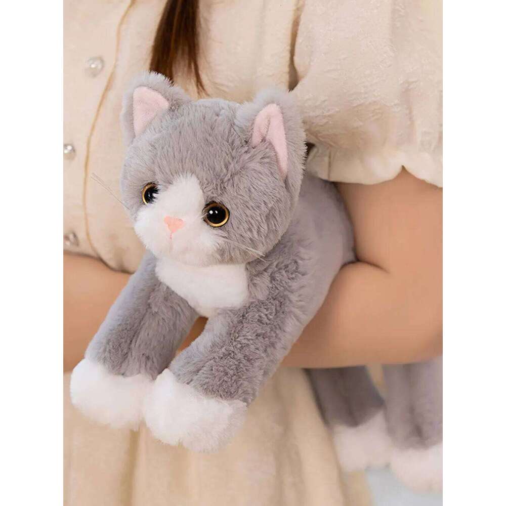 1pc 53cm/20.8inKids Bedtime Companion Plush Toy, Cartoon Cat Stuffed Animal Pillow Cuddling and Sleep Aid, Gift for Girls W260306