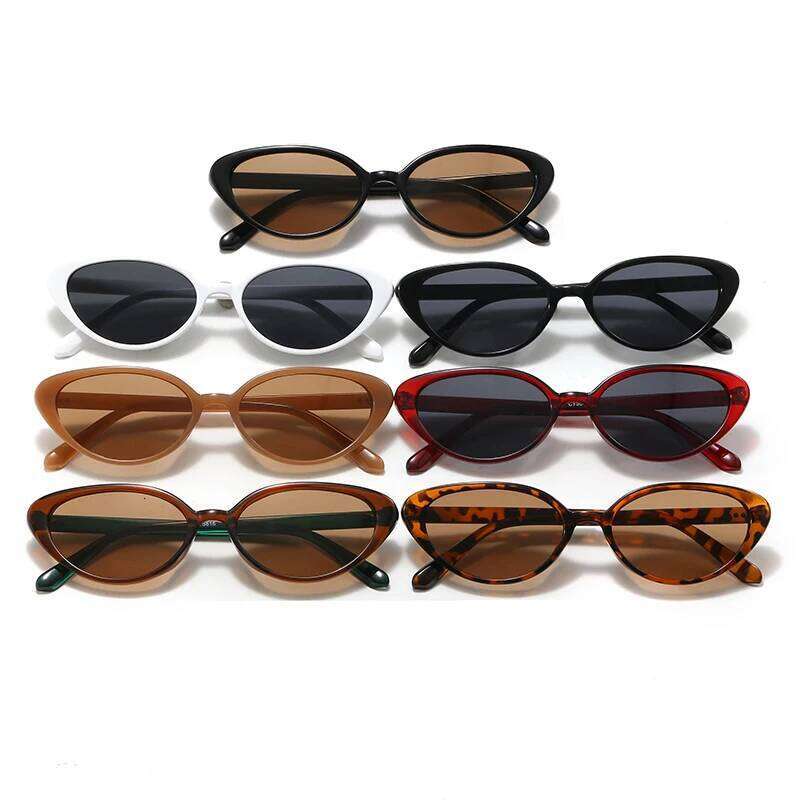 2pcs Retro Small Cat Eye Sunglasses for Women Men Rivet Design Fashion Triangle Sun Glasses Cute Style Multi Color Eyeglasses Z260306