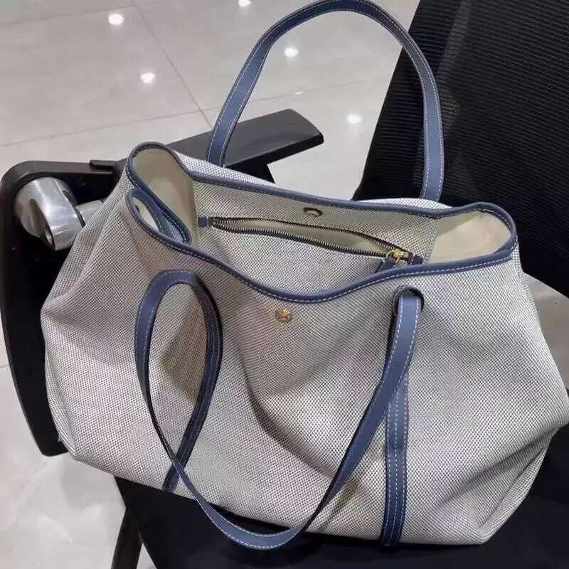 2025 Hot Seller New Canvas Casual Women's Fashion Versatile Single Shoulder Handbag Simple Shopping Bag Large Capacity XJ260306