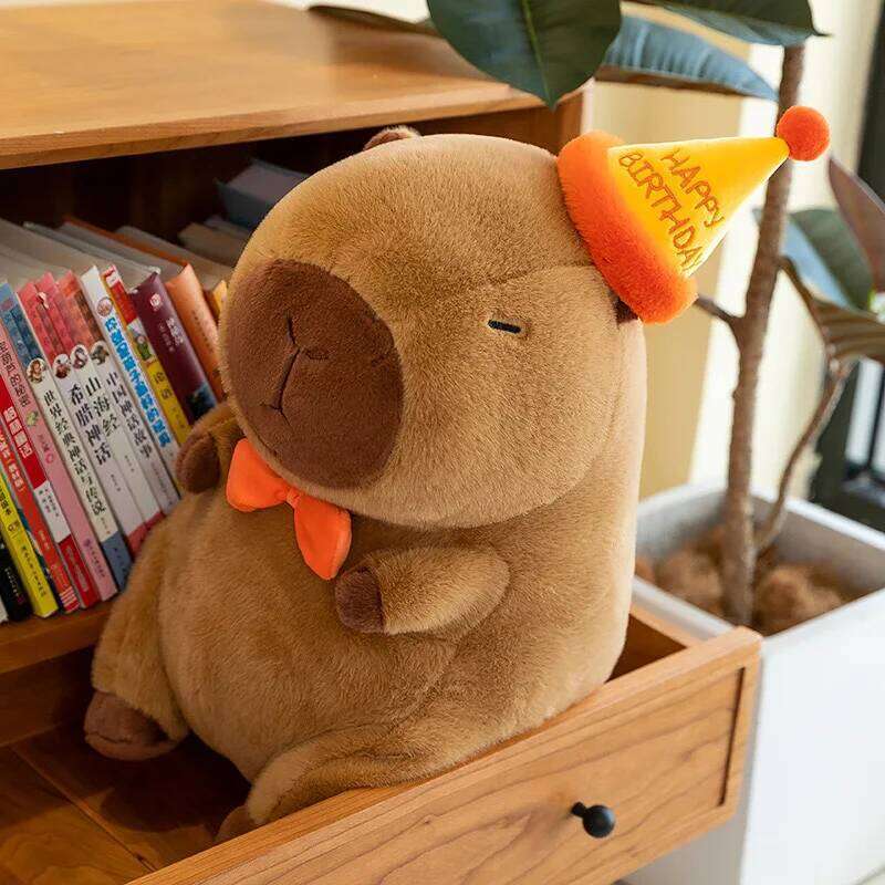 Capybara Plush Cute Capibara Anime Fluffty Toy Kawaii Plushie Happy Birthday Doll Gift for Girl Friend Soft Stuffed Animals R260908 - view 5