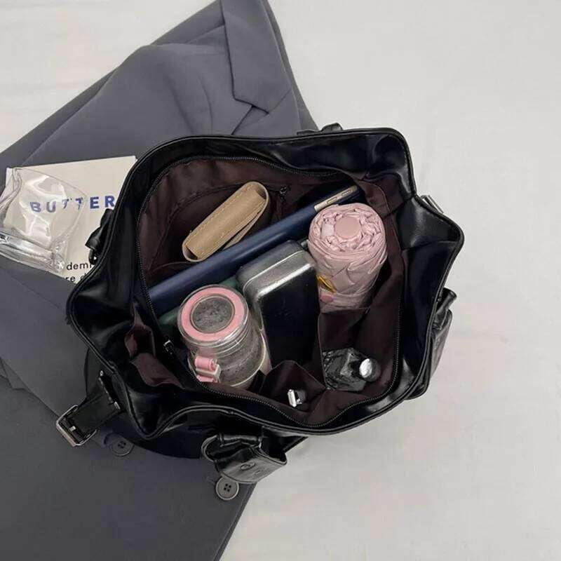 Fashion Classic Versatile Commuter Shoulder Large Capacity Retro Handbags Travel Tote Bags Zipper Opening Women Shopping Bag XJ260306