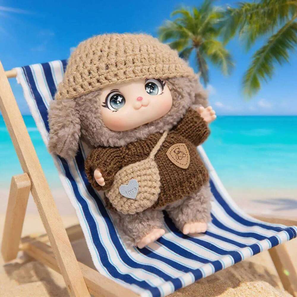 Cute and Fragrant Wear Clothes Animals Vinyl Face Plush Animal Toys Pendant Rabbit Bear Sheep Gift for Kids Hang Bag R260908 - view 3