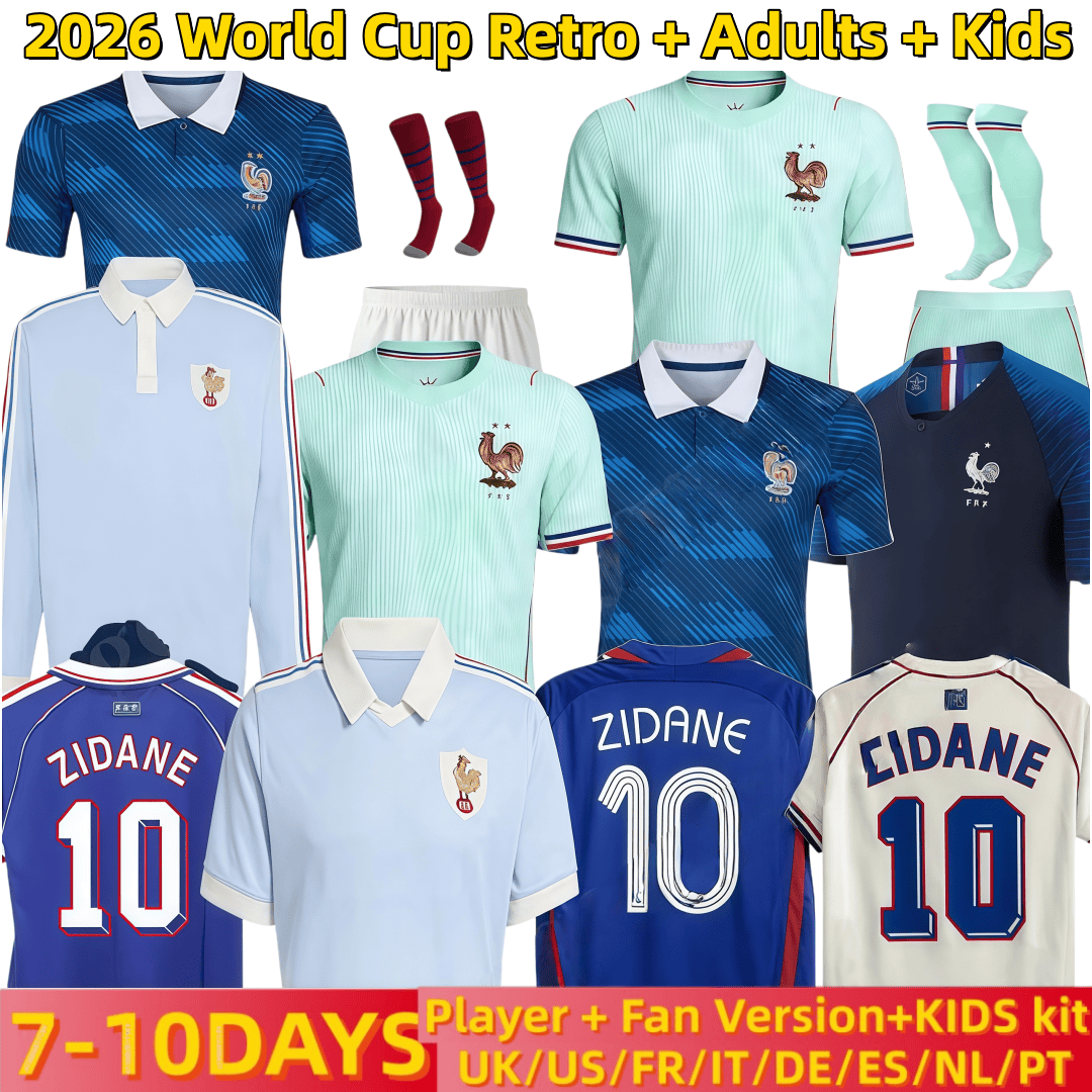 france jersey world cup 2026 French Soccer Jerseys MBAPPE GIROUD DEMBELE EKITIKE Olise GRIEZMANN Kids Women retro Football tops Shirt maillot de foot ZIDANE vintage