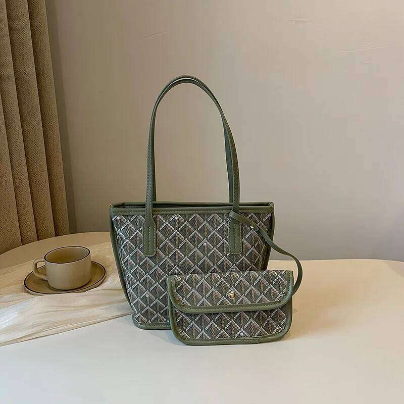 shopping Bag Classic Large Capacity Tote Two Suitcase Versatile Shoulder Handbag XJ260306