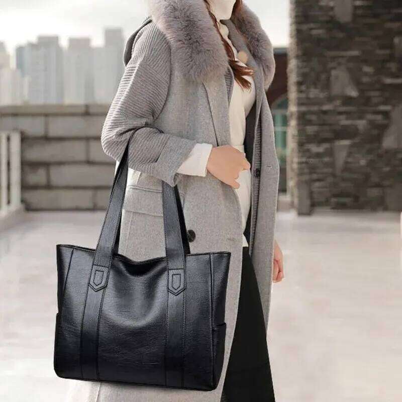 Women PU Leather Large Capacity Shoulder Bag Crossbody Hand Tote Vintage XJ260306