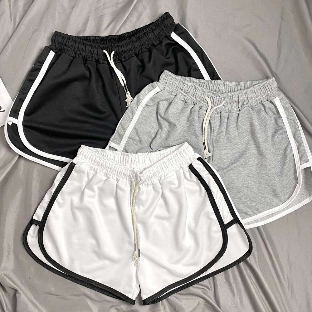 Korean of retro casual comfortable fabric elastic high waist women shorts XJ260306