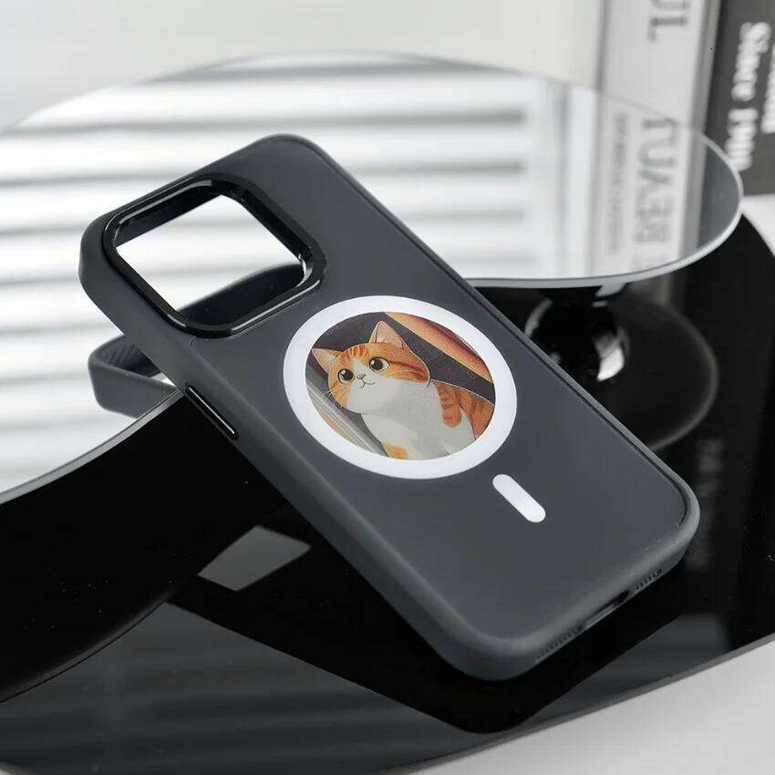 2.53 inches E-ink phone case photos HD Display Wireless transmission DIY screen for iphone 16/15/14/13 Round Support H260305
