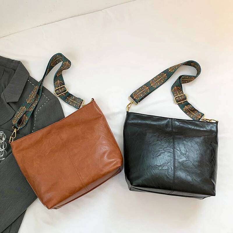 Retreo Bucket For Women Luxury Shoulder High QualityCrossbody Designer Large Capacity Messenger Bag Handbag Totes XJ260306