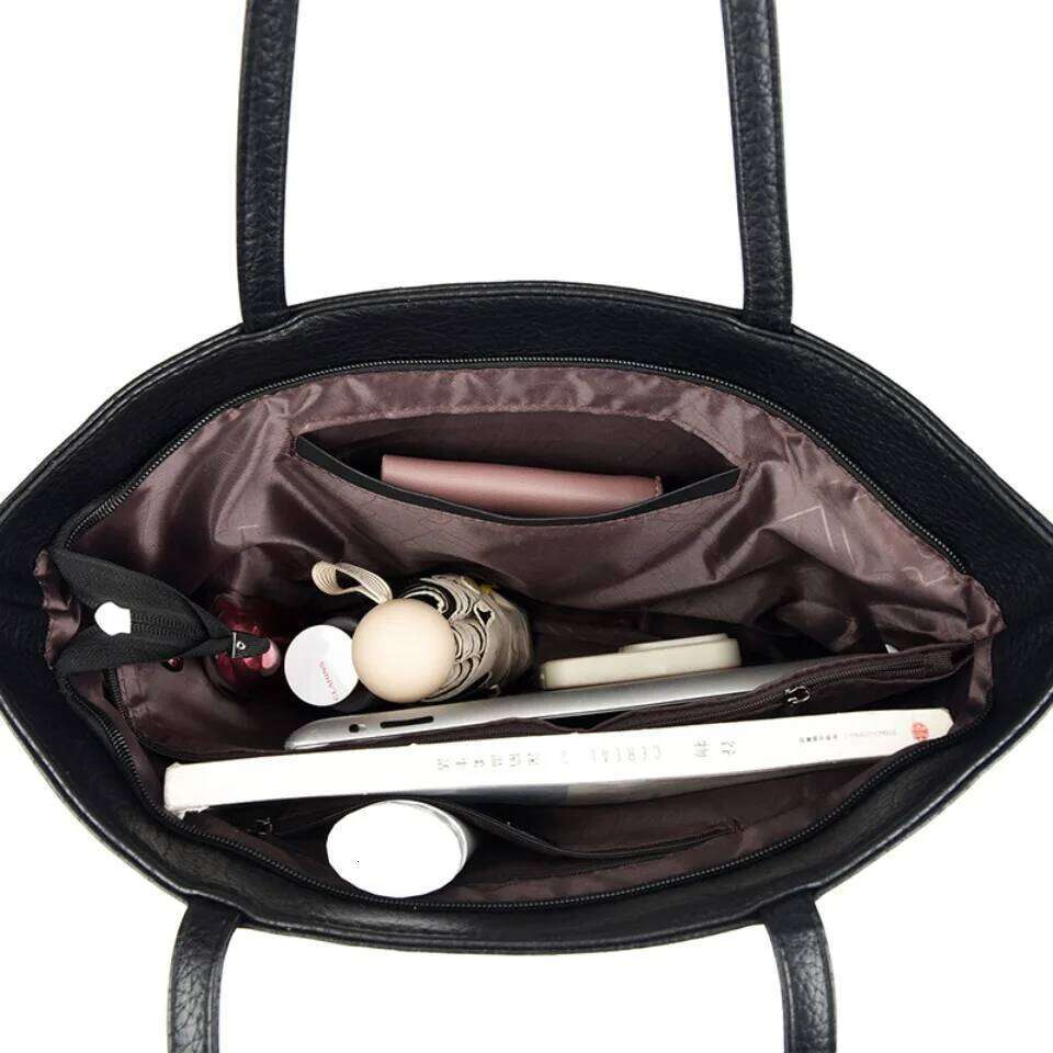 Genuine Brand Soft PU Leather Large Capacity Handbags Women Shoulder Bags Luxury Designer Tote Commute Hand Top-handle Bag 2026 XJ260306