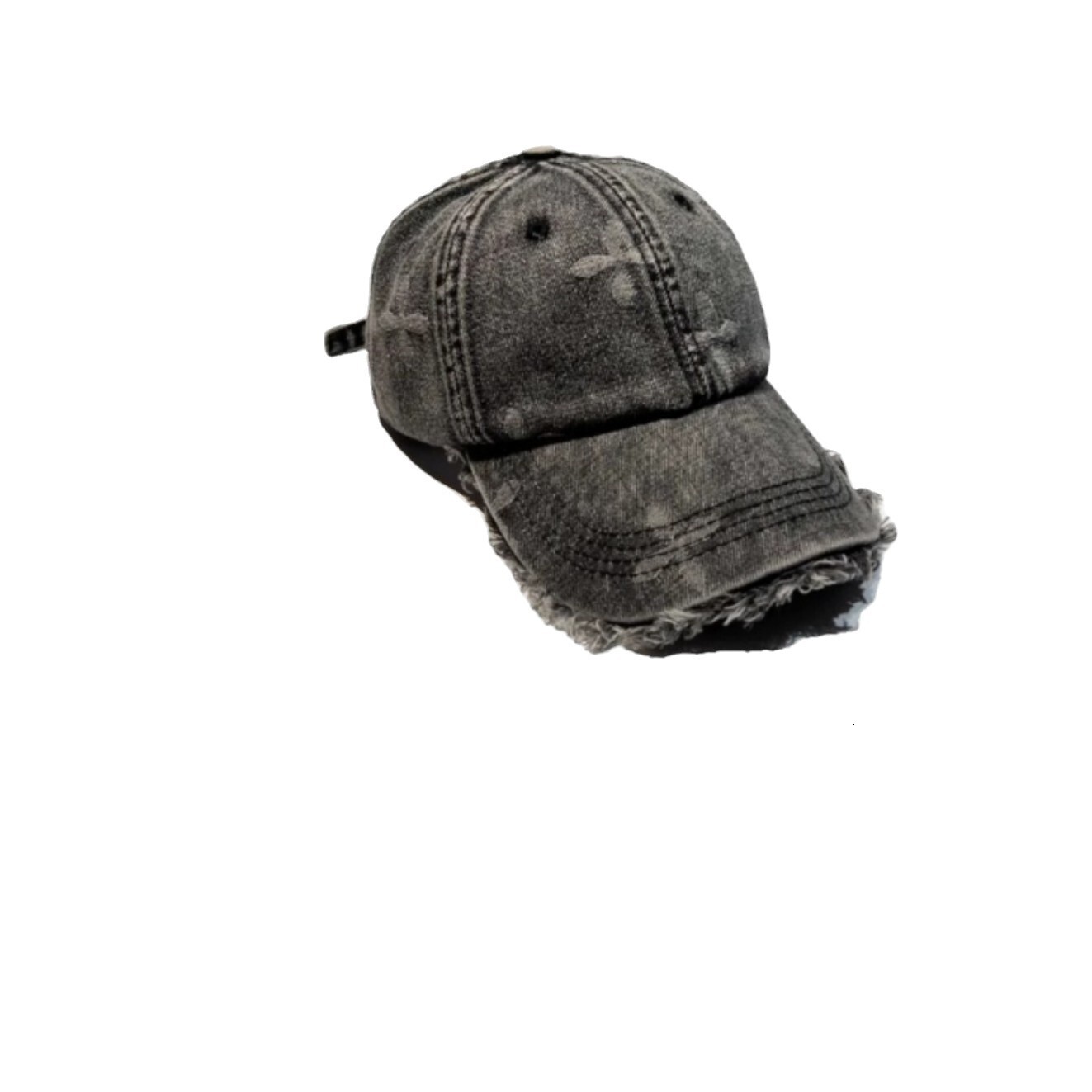 2026 New Designer Luxury Brand Korean Distressed Washed Gray Denim Men's And Women's Baseball Caps Suitable For Spring And Summer Sun Shadin - view 6
