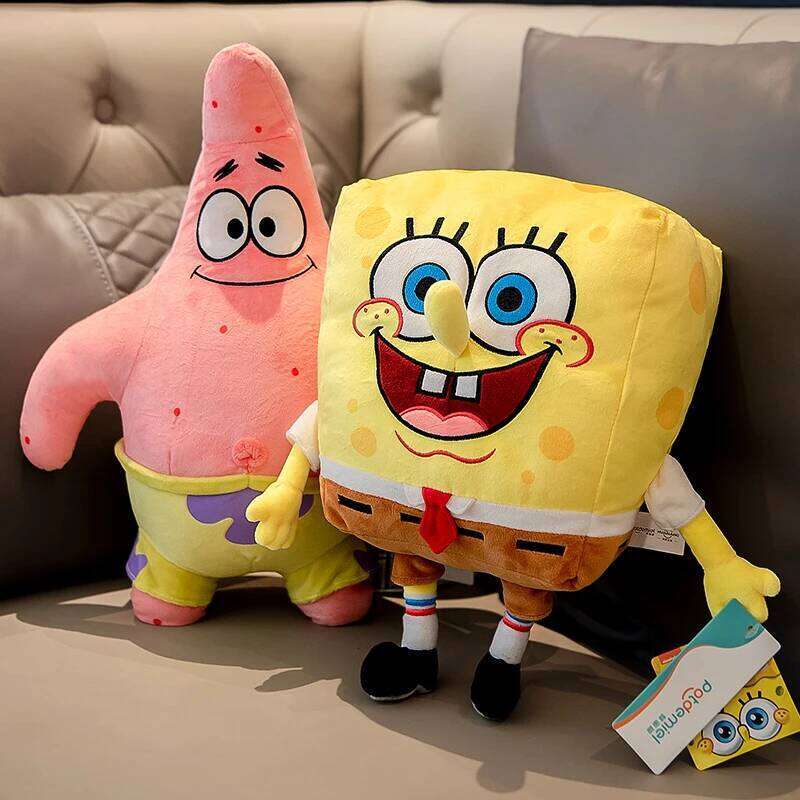 Anime Plushie Spongebob Peluches Doll Squarepants Patrick Star Squidward Eugene Krabs Gary Kawaii Cartoon Stuffed Plush Toy R260908 - view 3