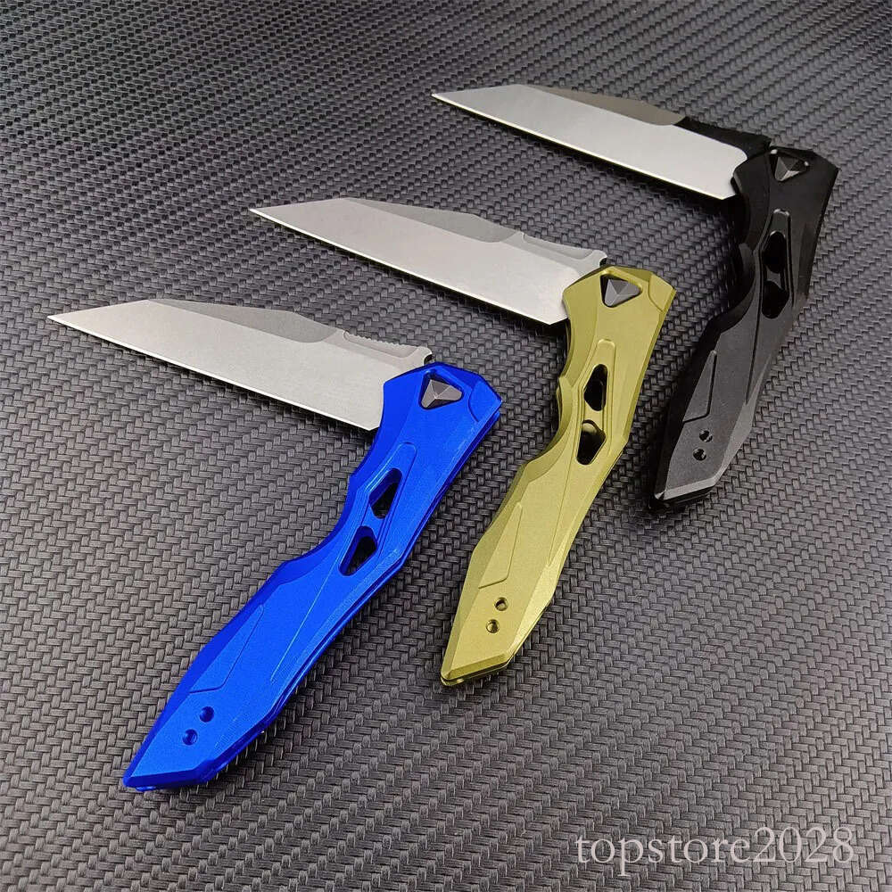 2024 KS 7650 Launch 13 Assisted Folding Two-Tone CPM-154 Wharncliffe pocket knife Blade Anodized Aluminum Handles Outdoor Rescue Hunting Hiking Pocket