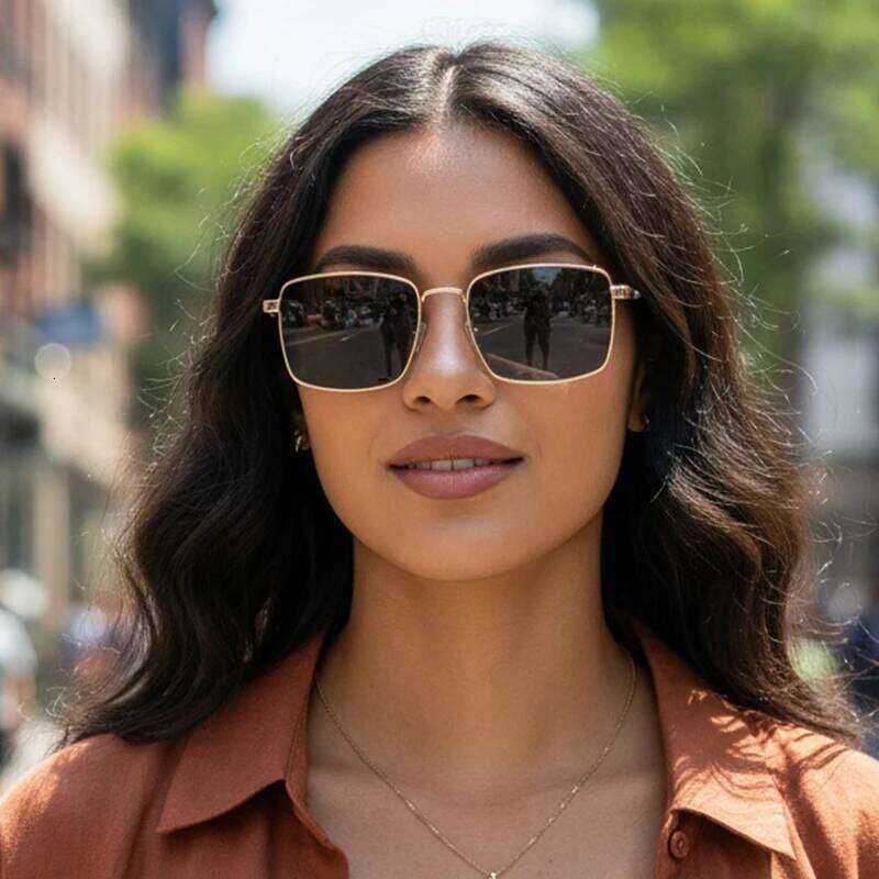 New Square Frame Anti-uv Fashion Sunglasses Suitable For Both Men And Women High-end Glasses 7132 Z260306