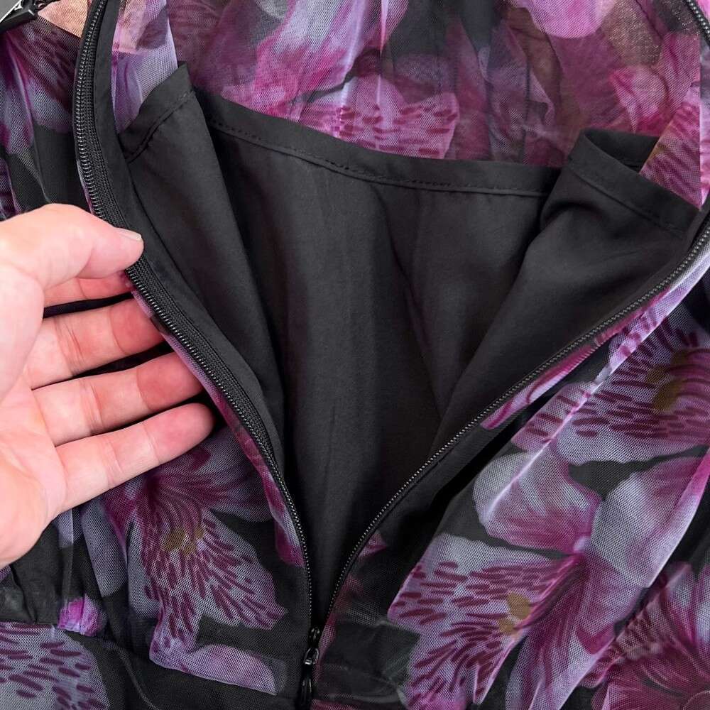 2026 Designer Social Celebrity Style Long Sleeve Collar End Waist Slimming A-line Printed Chiffon Dress Long Skirt