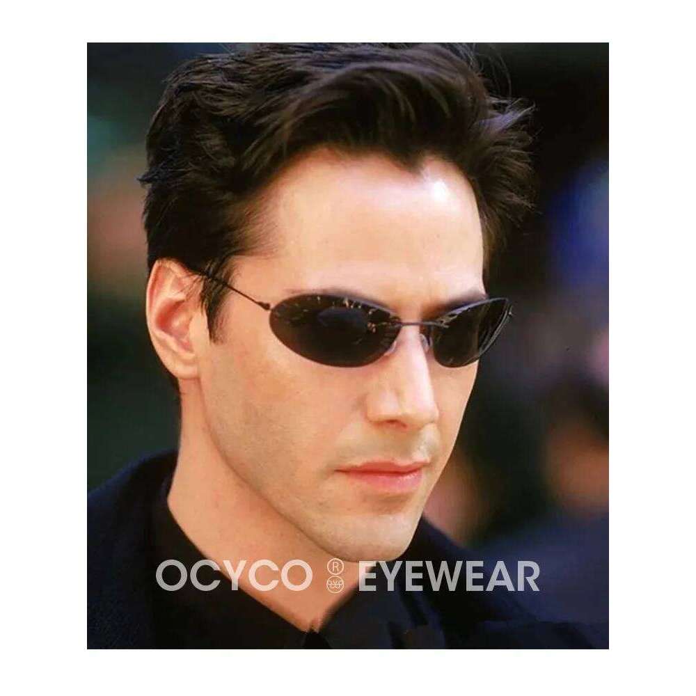 The Matrix Neo Style Polarized Sunglasses Ultralight Rimless Photochromic Driving Glasses Steampunk Y2k Oculos De Sol Uv400 Z260306