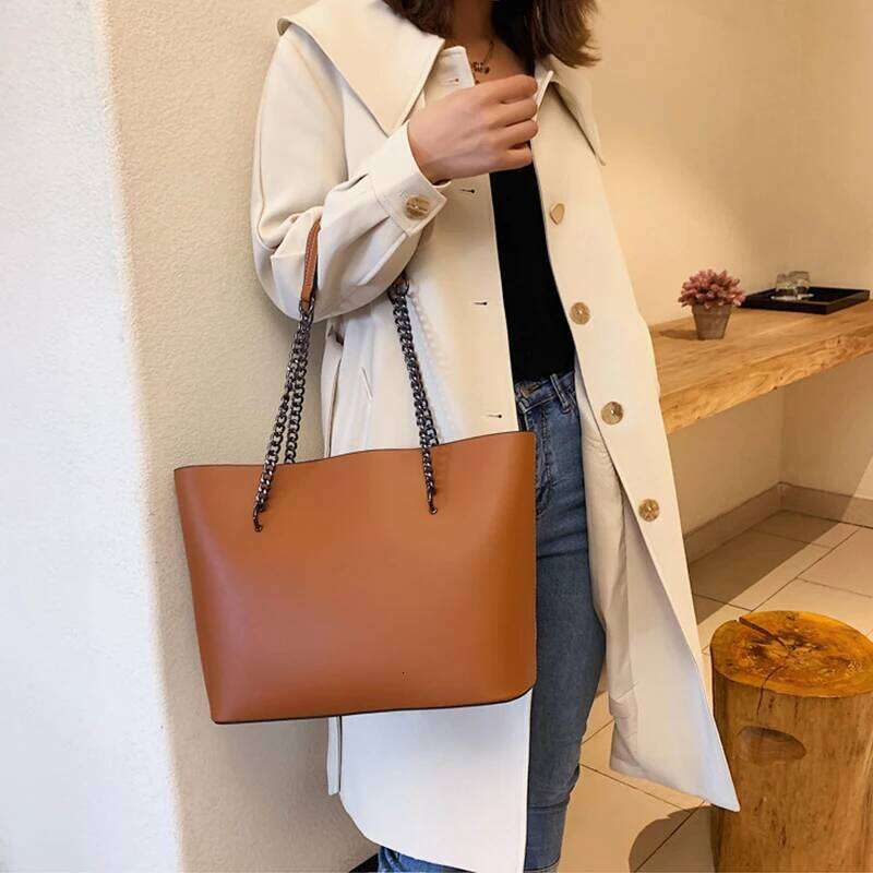 Casual Handbags Women Bags Designer Chain Shoulder PU Leather Ladies Handbag Large Capacity Tote Bag Sac A Main XJ260306