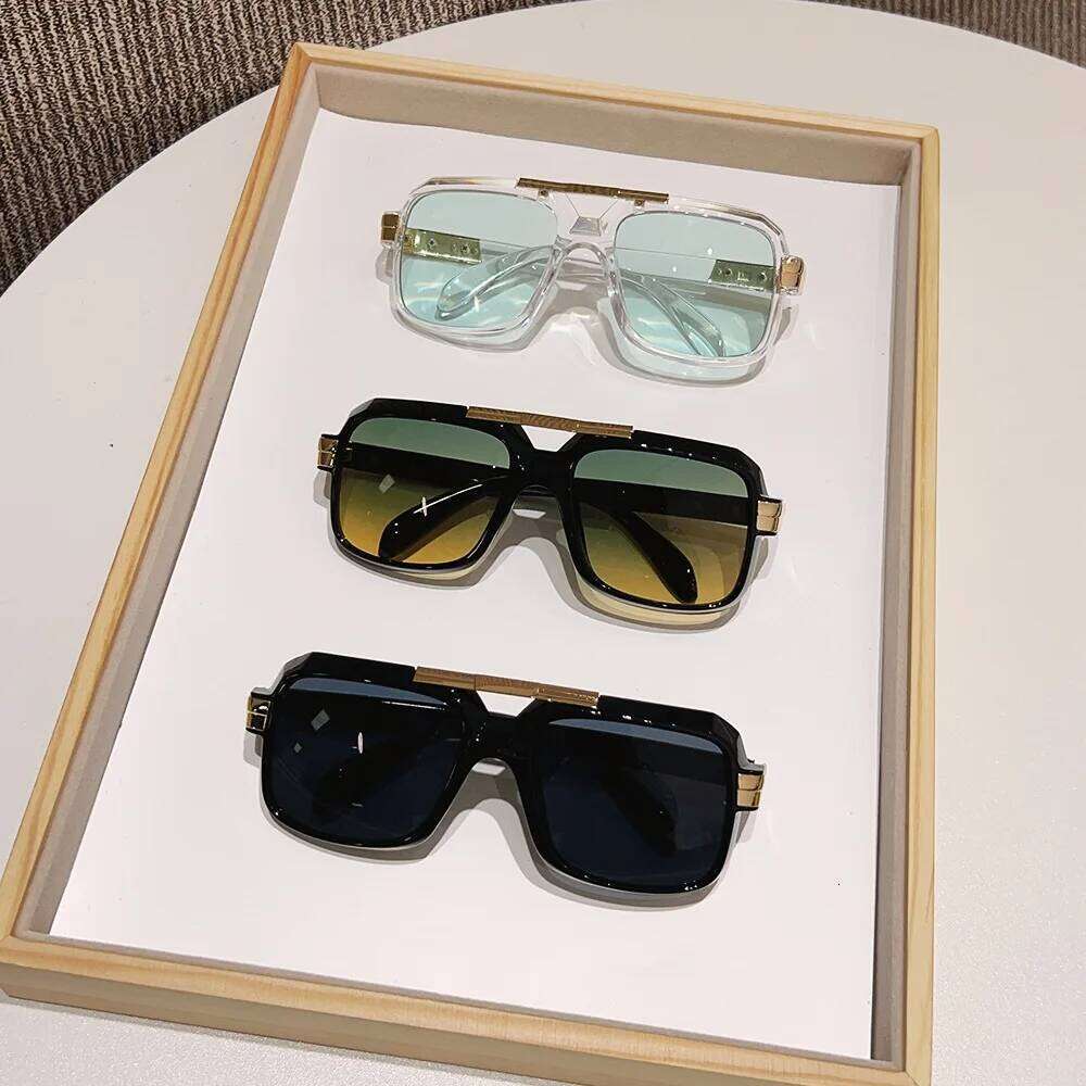 Retro Sunglasses Men Square Style Double Beam Pilot UV400 Sun Glasses Fashoin Z260306
