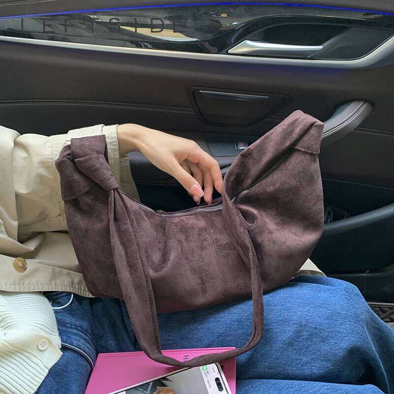 LEFTSIDE Women PU Leather Crossbody 2025 Winter Retro Trend Female Shoulder Bag Luxury Designer Handbags and Purses XJ260306