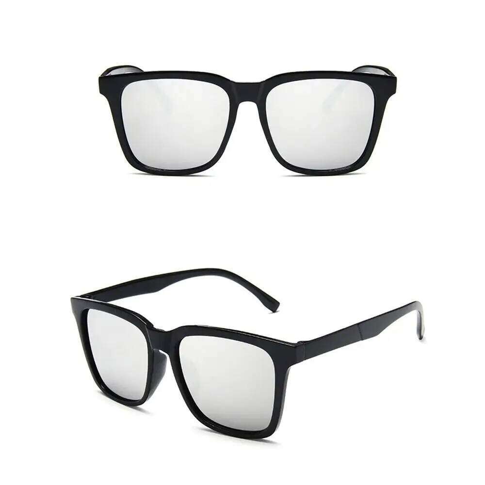 Unisex Square Frame Fashionable Plastic Beach Sunshade UV400 Protection Stylish Sunglasses Z260306