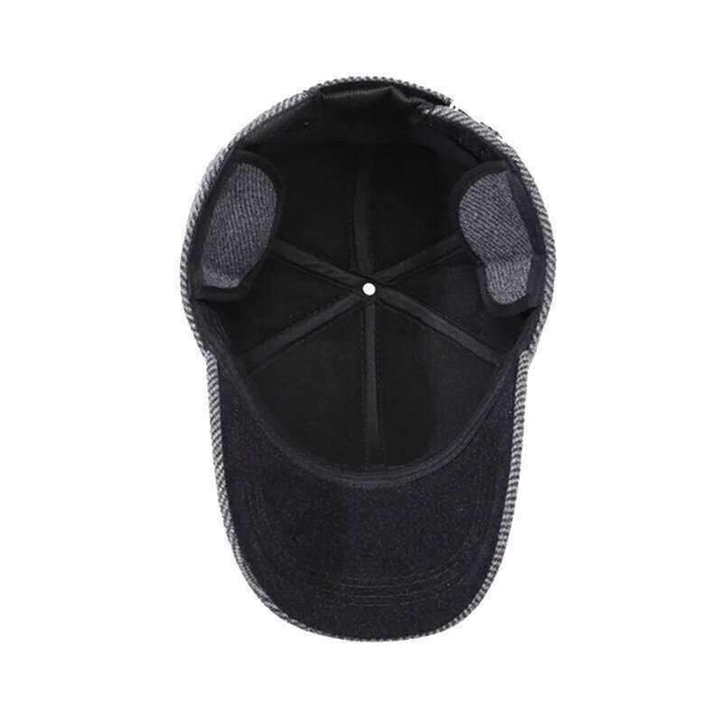 NORTHWOOD Men's Thermal Winter Baseball Cotton Padded Ear Flap Hat for Outdoor Windproof Trucker Cap Gorras Snapback Y260304