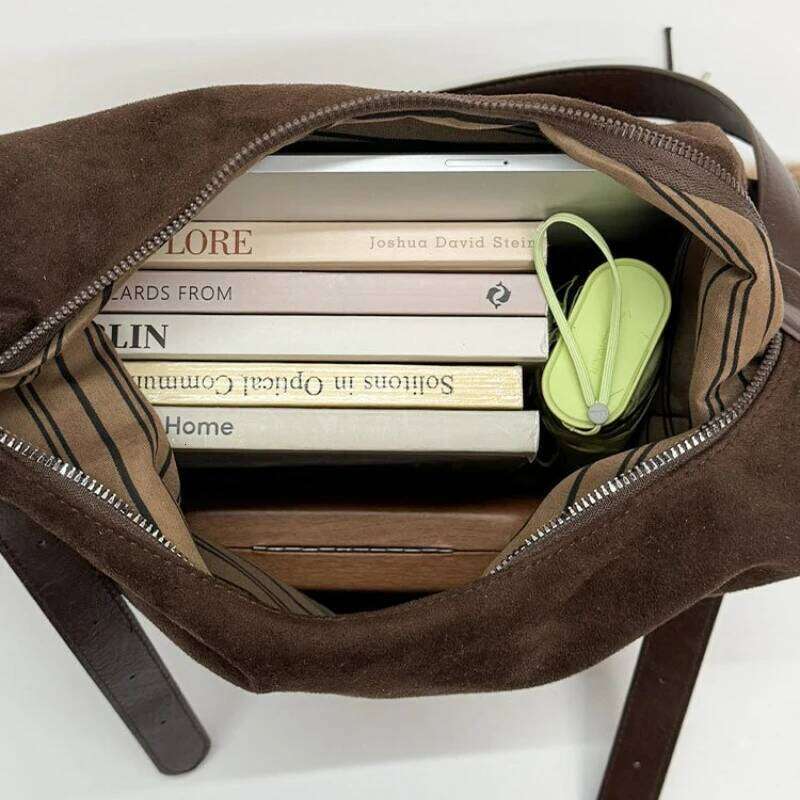 New Retro Leisure Suede Crossbody Large Capacity Shoulder Bag for Women Autumn Winter Fashion Versatile Texture Storage Bags XJ260306