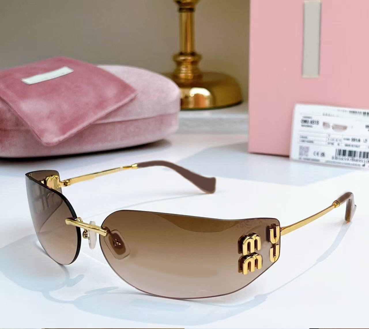 Designer sunglasses for women men Luxur Frameless glasses A51S Various colors Classic Frameless Frame Eyewear Outdoor Goggles UV400 Protection Glasses