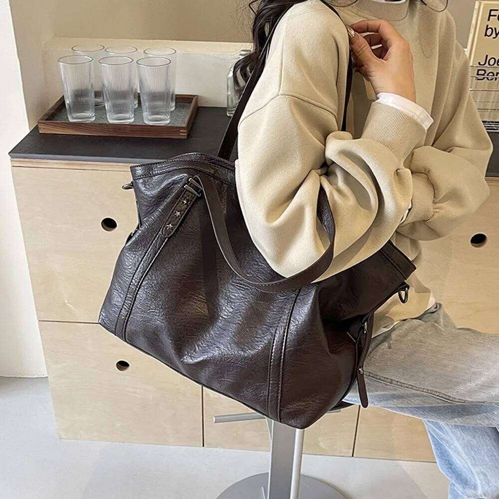 Fashion PU Leather Handbag Large Capacity Multifunctional Shoulder Casual Tote Bag Women XJ260306