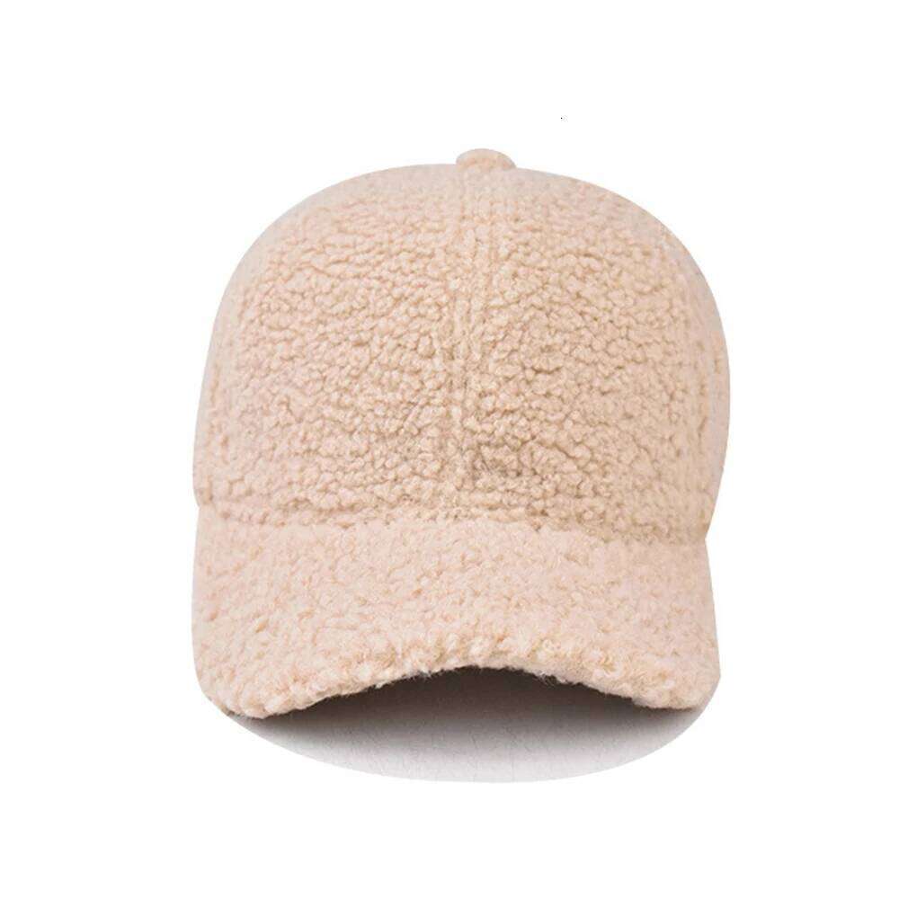 FS White Winter Windproof Baseball Caps For Men Beige Warm Plush Women Lambswool Hats Outdoor Sports Trucker Cap Gorras Hombre Y260304